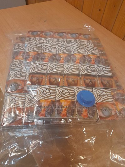 Sulaikytas plaustas su kontrabandinėmis cigaretėmis