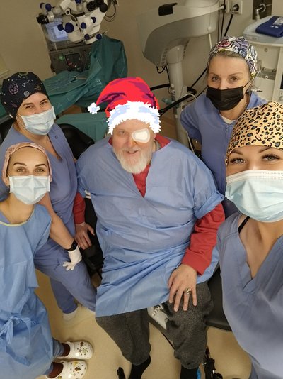 Virgiui Stakėnui atlikta akies operacija