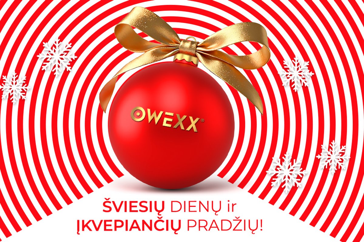 OWEXX sveikina su šventėmis ir linki įkvepiančių pradžių