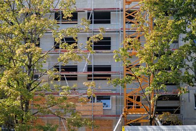 Renovuojamas Viršuliškių daugiabutis