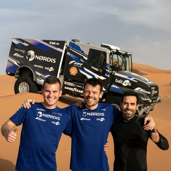 Vaidotas Žala Maroke išbandė sunkvežimį | Armando Knezio nuotr. Vaidotas Žala Maroke išbandė sunkvežimį | Armando Knezio nuotr.