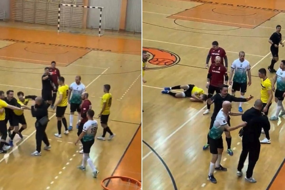 Futbolininkai Rygoje įdarbino kumščius, vienas – nokautuotas