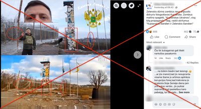 Platinamas melas apie V. Zelenskio apsilankymą Kupjanske