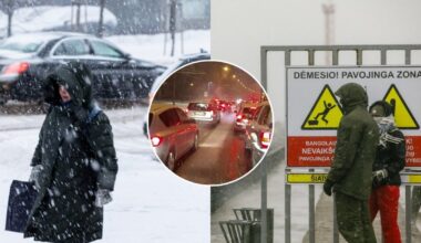 Lietuvą užguls žiemiškas ciklonas: kris šlapdriba ir sniegas – štai kam klius daugiausiai