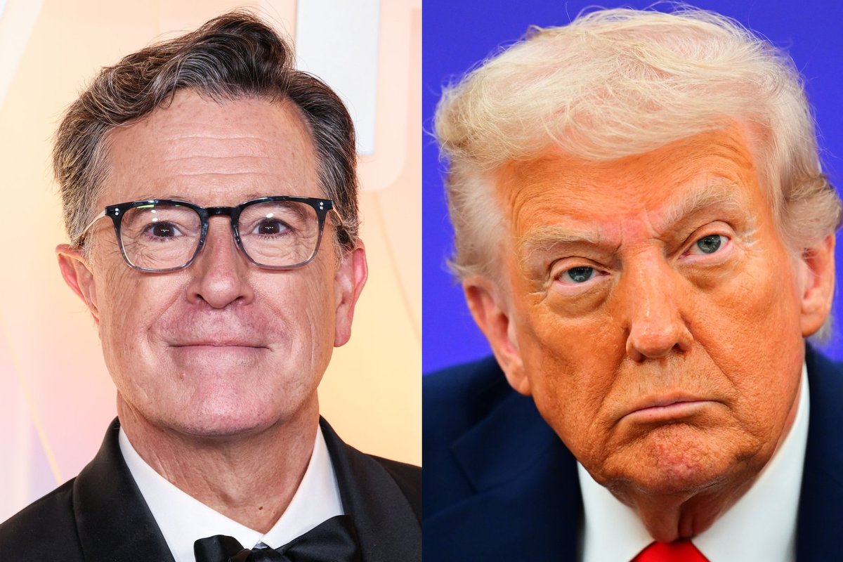 Trumpas paragino „užmigdyti“ komiką Stepheną Colbertą