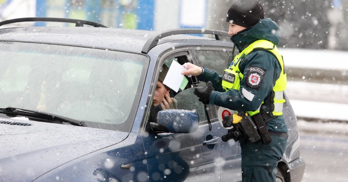 Policija įspėja: tai pamačius – bauda iki 100 eurų, naikins techninę apžiūrą