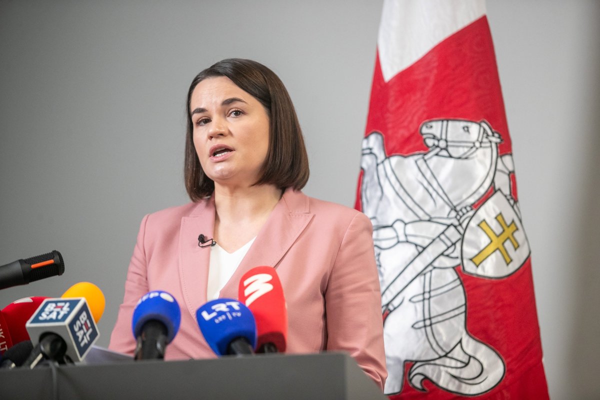 Policija perima Baltarusijos opozicijos lyderės Cichanouskajos apsaugą
