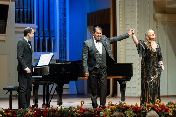 Roberto Riabovo / BNS nuotr./Hector Sandoval ir Nomeda Kazlaus šventinis gala koncertas
