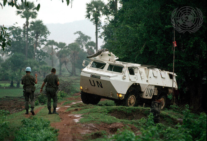 JT nuotr./Jungtinių Tautų pajėgos Kambodžoje (1992 m.)