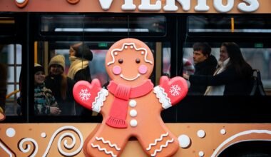 Į Vilniaus gatves išrieda „meduolinis“ autobusas: nemokamai veš nuo stoties iki miesto centro