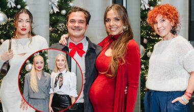 Kūdikio besilaukianti Vaida Poderytė surengė „raudoną“ kalėdinį vakarėlį: atvyko žinomų svečių būrys | Vardai