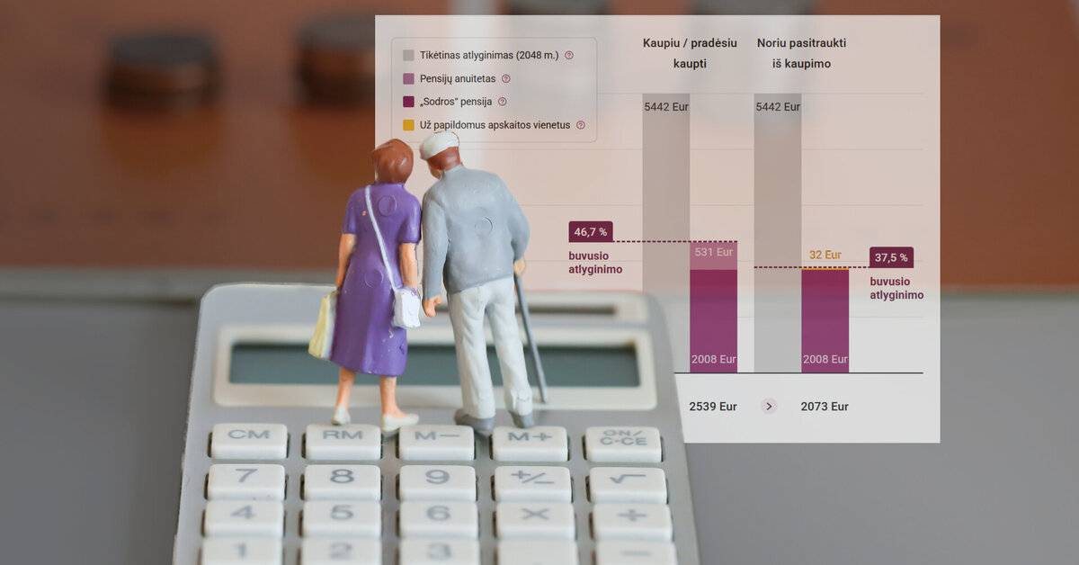 Išbandė pensijos skaičiuoklę: ko nesuprato pirmieji naudotojai ir svarbiausi žingsniai, ką daryti | Verslas