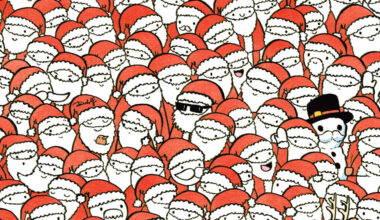 Vienas Kalėdų Senelis šiame piešinyje – ir be barzdos, ir be ūsų: raskite jį | Verslas