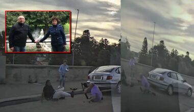 vaizdo įraše – dramatiškos grumtynės