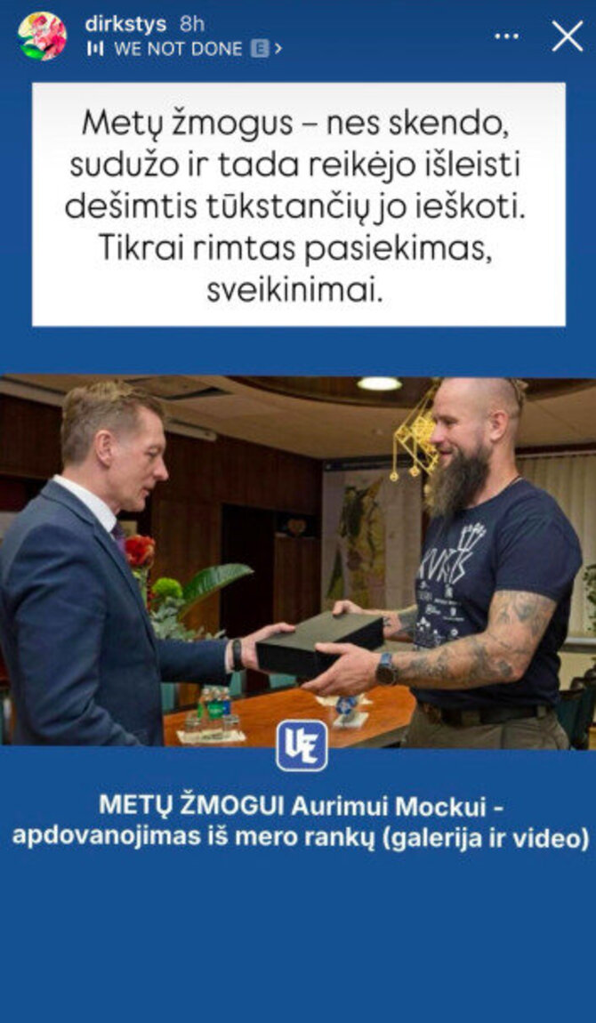 Dominyko Dirksčio įrašas