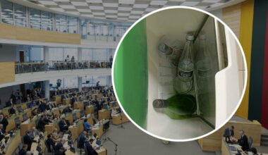 Po naktinio posėdžio – įspūdingas radinys prie Seimo salės: valdantieji neatmeta opozicijos provokacijos