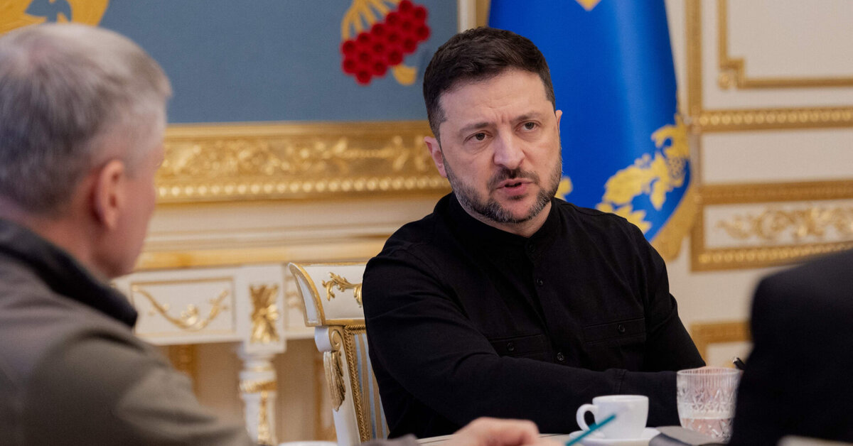 Volodymyras Zelenskis teigia derybose Berlyne sieksiantis JAV paramos idėjai įšaldyti fronto liniją