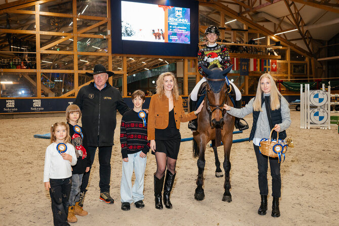 Žirgų konkūro akimirka