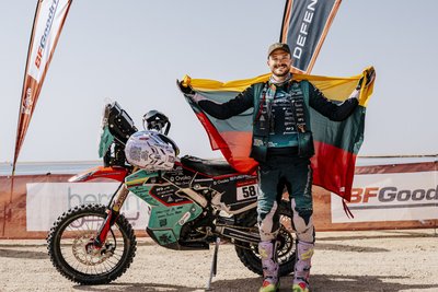 Dovydo Karkos finišas Dakare