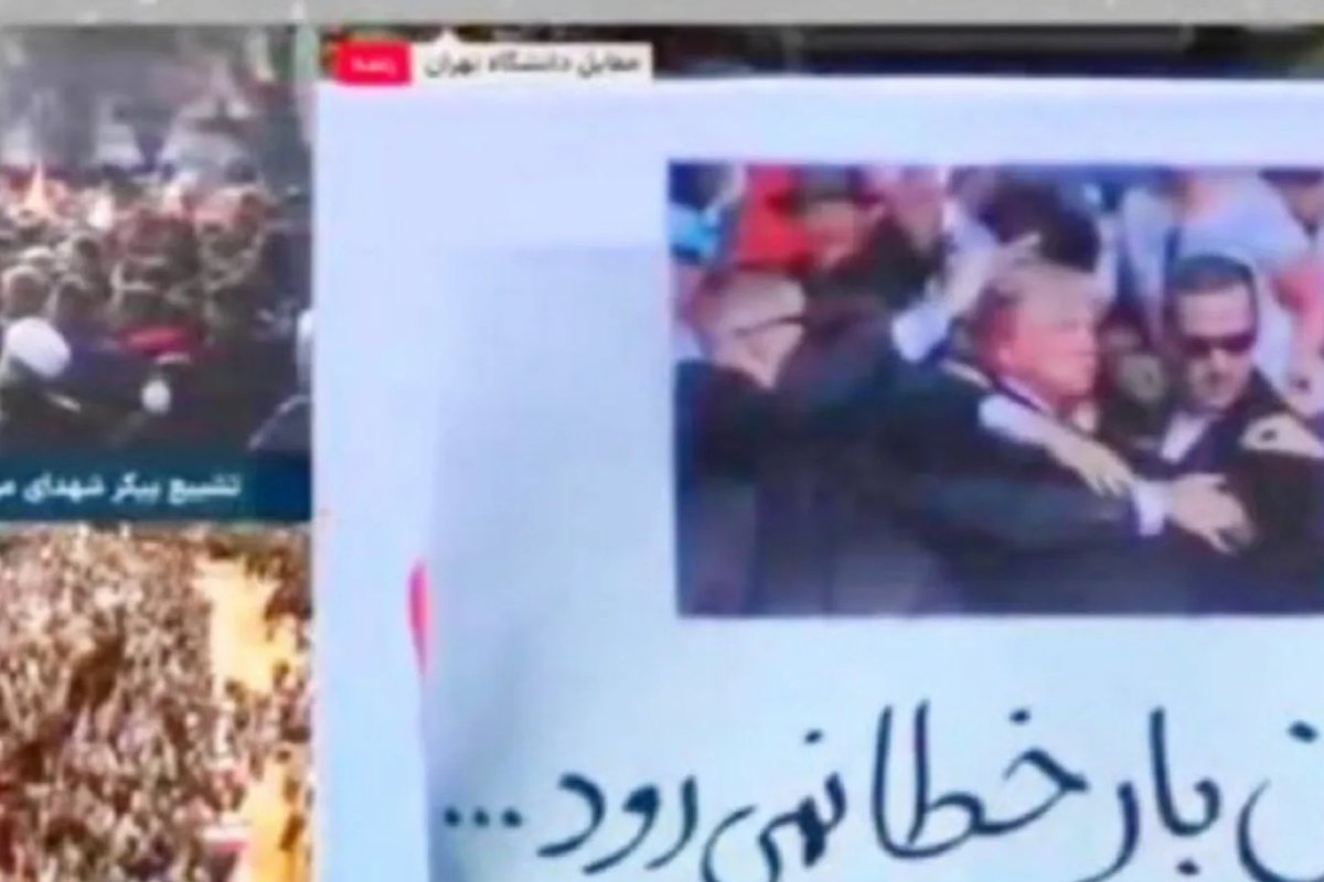 Irano televizijos eteryje – grasinimai Trumpui