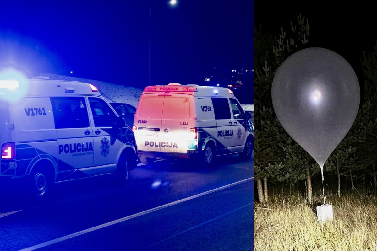 Sulaikant oro balionu atskraidintą kontrabandą nukentėjo policijos pareigūnas - Delfi