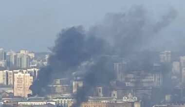 Vakarų Rusijoje dėl drono kilo gaisras naftos saugykloje