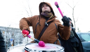 Prie JAV ambasados – protestas prieš Trumpo užsienio politiką Grenlandijos atžvilgiu