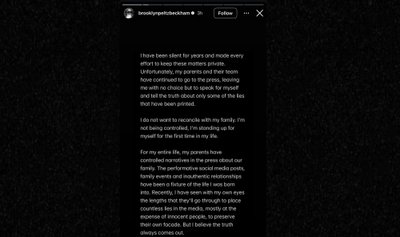 Dalis Brooklyno Beckhamo įrašo