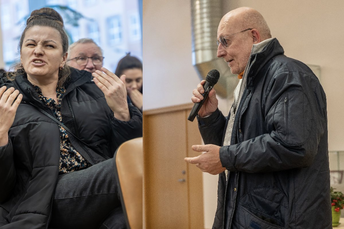 Susitikime dėl poligono – viešas Valinsko kirtis nepasitenkinimą demonstravusiai moteriai