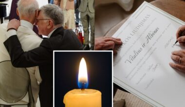 Mirė Vitaliaus Zaikausko ilgametis partneris Albinas: pora išgarsėjo neeilinėmis vestuvėmis