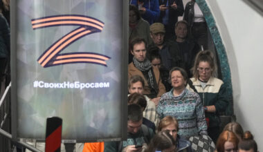 Pasveikino Estiją su Naujaisiais: ant gynybos lygos būstinės fasado nupieštas simbolis „Z“