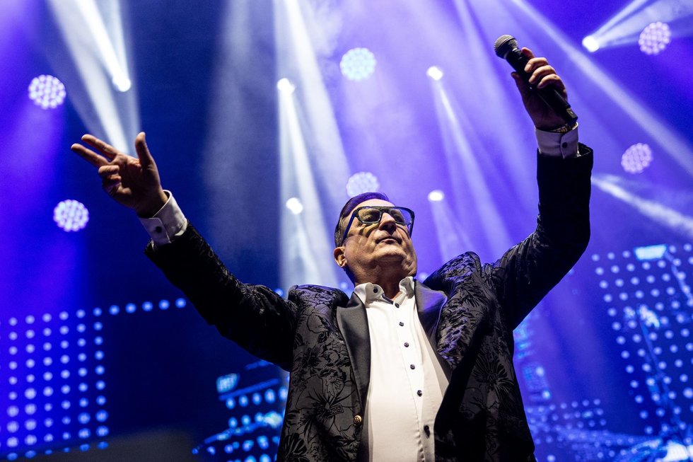 Grupės „Hiperbolė“ koncertas Katedros aikštėje (Paulius Peleckis/ BNS nuotr.)