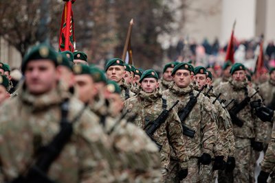 Lietuvos kariuomenės dienos minėjimas Katedros aikštėje