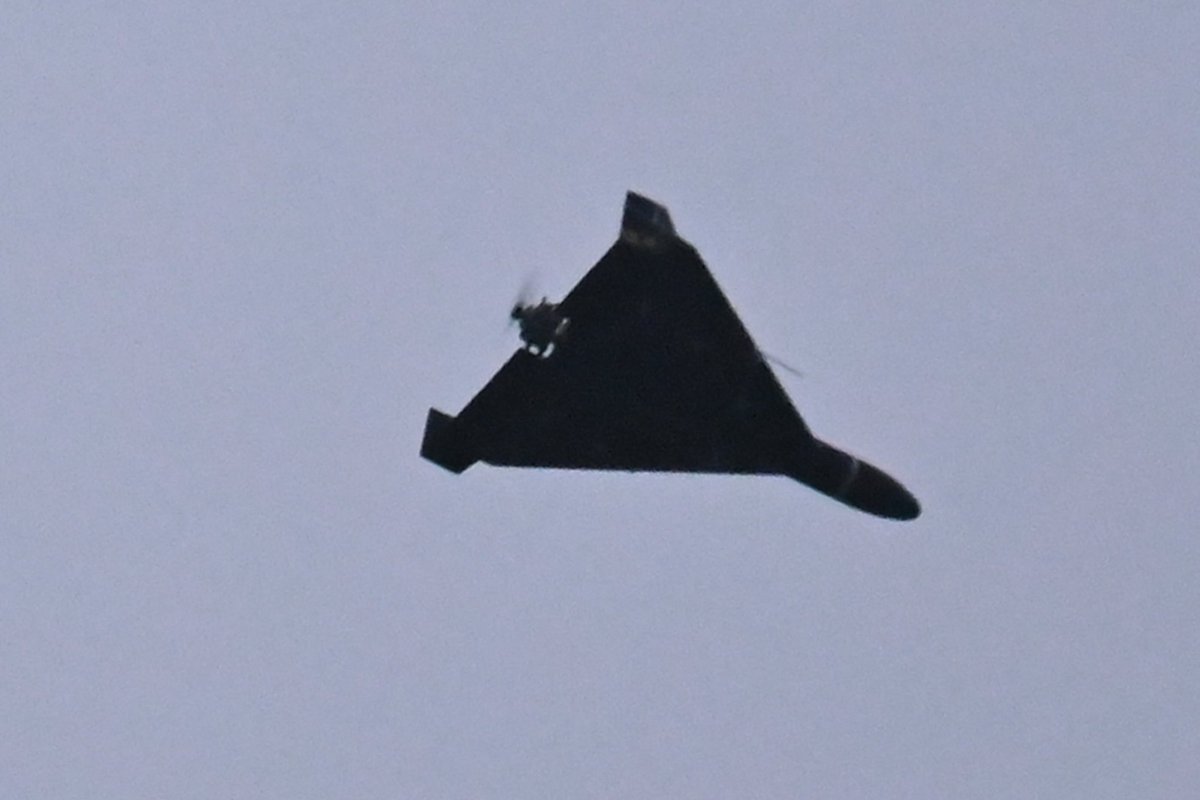 Per ataką prieš Kyjivą rusiški „Shahed“ dronai dėl nepalankių oro sąlygų „užšalo“