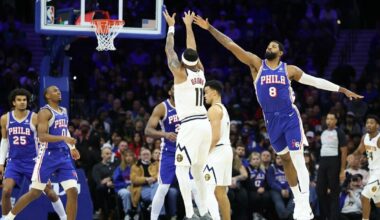 „Nuggets“ be svarbiausių žaidėjų laimėjo dramą prieš „76ers“ - Sportas.lt