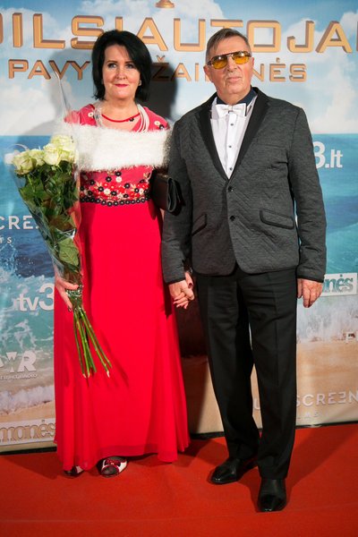 Aleksas Lemanas su žmona Lina