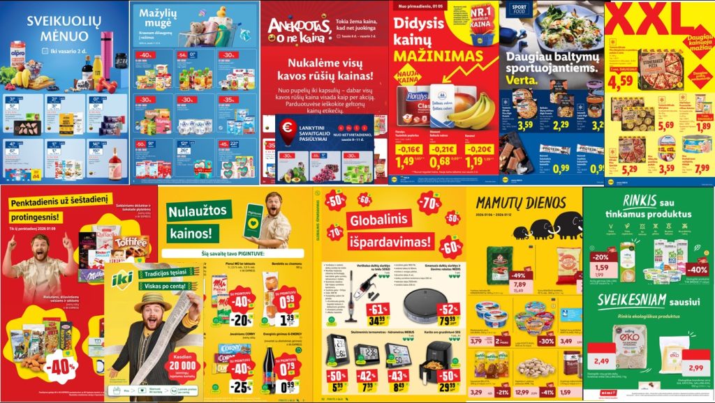 Akcijos ir nuolaidos Kas įdomesnio prekybos tinkluose