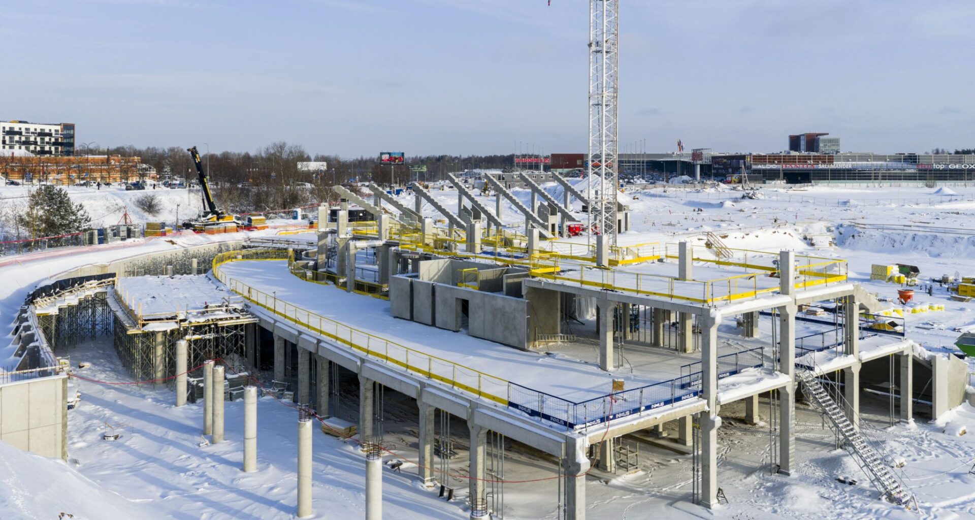 Benkunskas: stadionas kyla aukštyn, nepaisant sniego ir šalčio