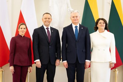 Oficiali Lenkijos pirmosios poros pasitikimo ceremonija