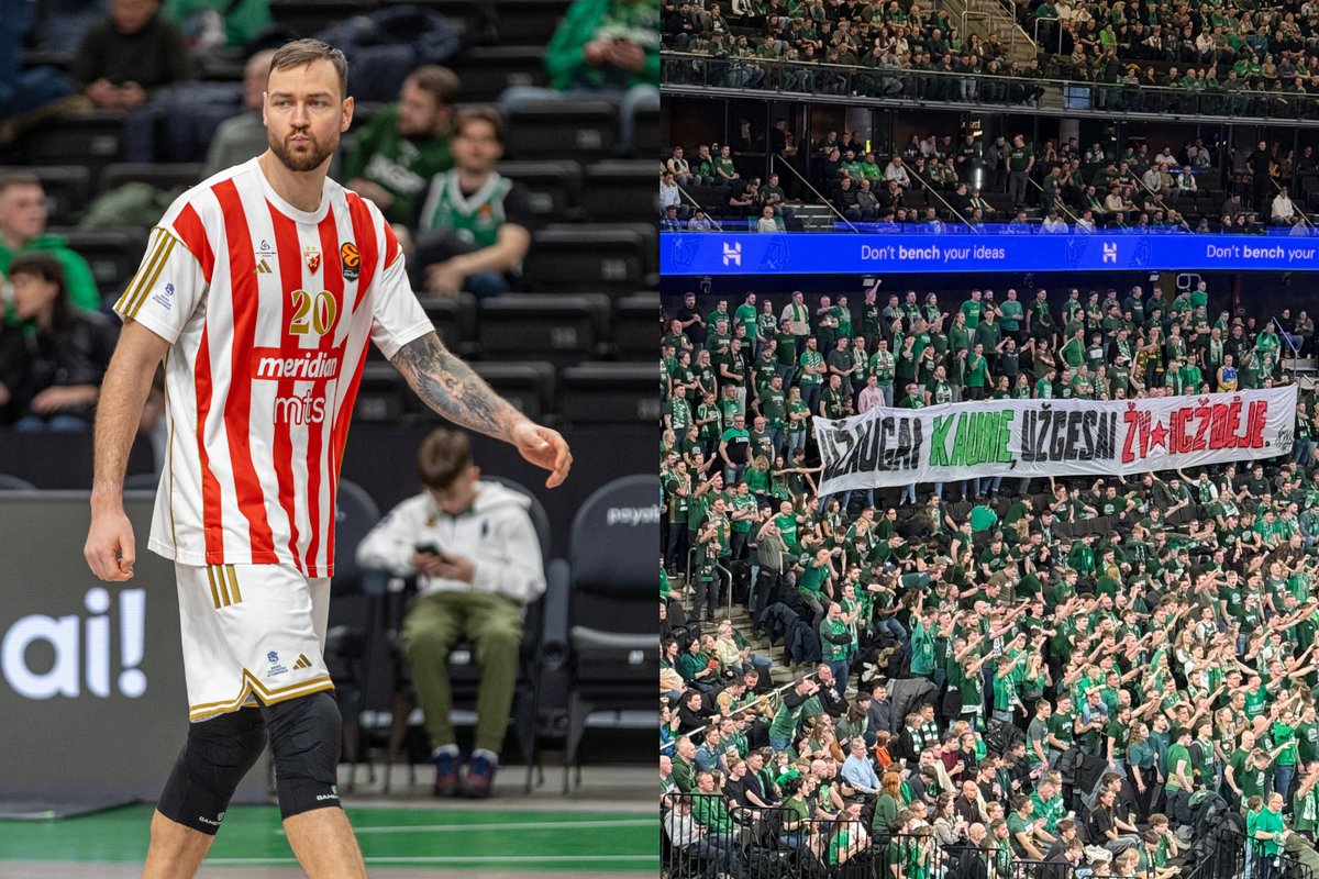 Prieš mūšį Kaune – „Žalgirio“ sirgalių žinutė Motiejūnui