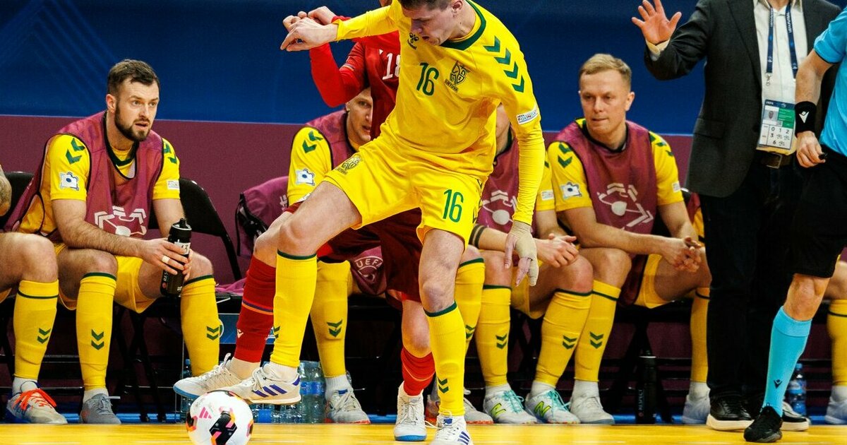 Su Europos futsalo čempionatu lietuviai atsisveikino puikiu įvarčiu ir lygiosiomis su grupės lyderiais