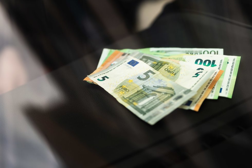Eurai, pinigai (nuotr. Fotodiena/Justino Auškelio)