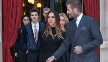 Po šeimos skandalo – pirmas viešas Beckhamų pasirodymas Paryžiuje