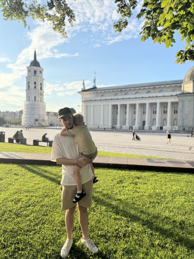 Vytautės vyras su vaiku