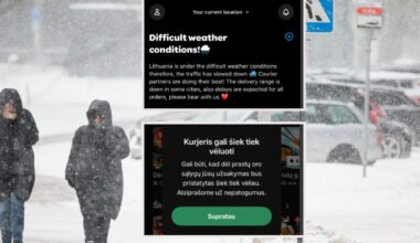 Wolt ir Bolt Food pranešė apie sutrikimus