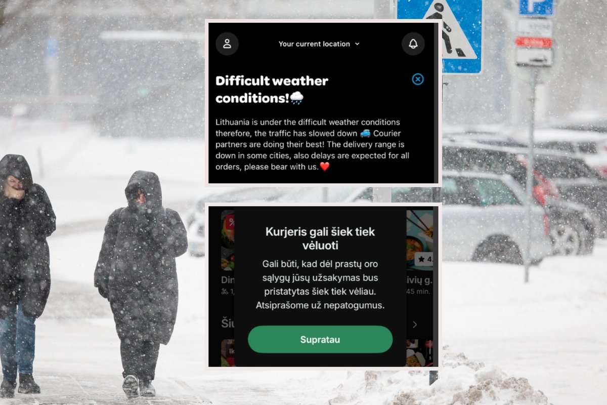 Wolt ir Bolt Food pranešė apie sutrikimus