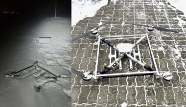 Kontrabandininkų droną su cigaretėmis pasieniečiai nutupdė laukuose