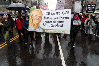 Protestai Mineapolyje prieš ICE politiką.