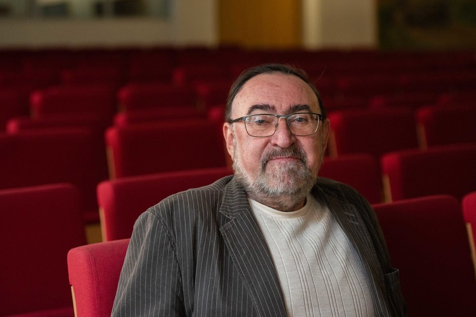 Vilniaus universiteto Istorijos fakulteto profesorius Algirdas Jakubčionis (nuotr. Fotodiena/Justino Auškelio)