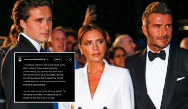 Beckhamų konflikte sūnus Brooklynas nutraukė tylą: paviešino šokiruojančias šeimos paslaptis